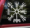 Viking Compass Vinyl Decal V10 - Vegvisir Way Sign Post Norse Mythology -  Die Cut Sticker