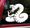 Rattlesnake Vinyl Decal V1 - Rattler Deadly Snake Coiled - Die Cut Sticker
