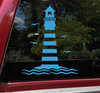 Lighthouse Vinyl Decal V3 - NC Coast Outer Banks Beach - Die Cut Sticker