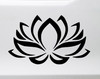 Lotus Flower Vinyl Decal V3 - Yoga Enlightenment Purity Rebirth - Die Cut Sticker
