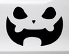 Pumpkin face vinyl decal