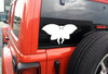 Mothman Vinyl Decal V3 - Cryptid Moth WV Folklore - Die Cut Sticker