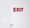 Exit Vinyl Decal - Business Office Egress Door Sign - Die Cut Sticker
