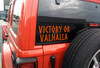 Victory or Valhalla Vinyl Decal V3 - Norse Viking Barbarian - Die Cut Sticker