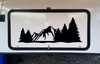 Mountains Forest Scene Vinyl Decal V18 - Scenery RV Graphics Camping - Die Cut Sticker