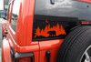 Bear in Forest Moon Stars V1 Vinyl Decal - RV Graphics Scene Camping PNW - Die Cut Sticker