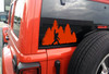 Bigfoot in Trees Middle Finger Vinyl Decal - Sasquatch Forest Line PNW - Die Cut Sticker
