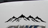 Mountains Scene Vinyl Decal V4 - Hiking Traveling RV Graphics - Die Cut Sticker