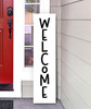 Welcome Vertical Vinyl Decal V8 - Front Porch Home - Die Cut Sticker