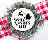 Santa Stops Here Vinyl Decal - Sleigh Reindeer Christmas Claus - Die Cut Sticker