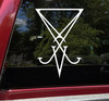 Sigil of Lucifer Vinyl Decal V3 - Seal of Satan - Die Cut Sticker