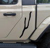 Keuka Lake New York Y-shaped outline vinyl decal shown in white on a tinted SUV window, featuring the two northern branches and southern extension of the Finger Lakes waterway.