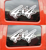 Pair 4X4 Vinyl Decals V8 - 4 by 4 Off Road 4 x 4 Truck 4 Wheel Drive - Die Cut Stickers