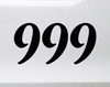 999 Angel Number Vinyl Decal - Release Completion Numerology - Die Cut Sticker