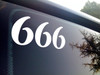 666 Angel Number Vinyl Decal - Reflect Reconnect Numerology - Die Cut Sticker