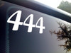 444 Angel Number Vinyl Decal - Protection Discipline Numerology  - Die Cut Sticker