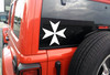 Maltese Cross firefighter fire rescue vinyl decal emblem
