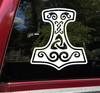 Mjolnir Vinyl Decal V3 - Viking Hammer Norse Mythology - Die Cut Sticker