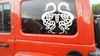 Viking Dragons V2 Vinyl Decal - Icelandic Norse Mythology Celtic Knot - Die Cut Sticker