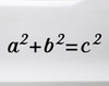 Pythagorean Theorem Vinyl Decal - Equation Formula - Die Cut Sticker