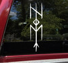 Hel Bindrune Vinyl Decal - Viking Norse Hela Goddess Death Underworld - Die Cut Sticker