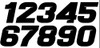 Racing Numbers Sheet of 20 Numbers Vinyl Decal - Motocross MX Dirt Bike - Die Cut Stickers