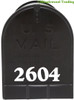  2.5" Custom Mailbox Numbers - Vinyl Die Cut Decals - 19 Style Choices