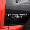 Not All Who Wander Are Lost Viking Futhark runes vinyl decal