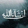 Inshallah Arabic calligraphy vinyl decal featuring elegant Islamic script meaning God willing for car windows, walls, glass doors, and Muslim home decor