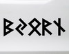 Custom Viking Rune Decal in Elder Futhark – Personalized Text – 20 Colors

