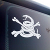 custom size snake bones graphic outdoor sticker

