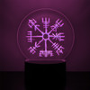 Viking Compass LED Night Light with Vegvisir Rune Design

