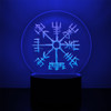 Viking Compass LED Night Light with Vegvisir Rune Design

