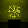 Viking Compass LED Night Light with Vegvisir Rune Design

