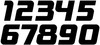 Racing Numbers Sheet V5 – 20 Vinyl Decals for MX Dirt Bike and Motocross

