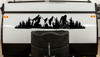 Bigfoot Mountain Scene V17 Vinyl Decal for RV Camper Truck SUV Car Window