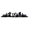 Bigfoot Mountain Scene V17 Vinyl Decal for RV Camper Truck SUV Car Window