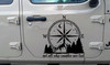 Compass Rose Mountains Vinyl Decal – Not All Who Wander Are Lost Sticker