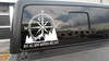 Compass Rose Mountains Vinyl Decal – Not All Who Wander Are Lost Sticker