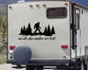 Bigfoot Forest Scene V1 Vinyl Decal – Not All Who Wander Are Lost – RV Camper Sticker Bigfoot Forest Scene V1 Vinyl Decal – Not All Who Wander Are Lost – RV Camper Sticker
