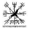 Viking Compass Vegvisir with Raven Vinyl Decal – Elder Futhark Runes – Not All Who Wander Are Lost Viking Compass Vegvisir with Raven Vinyl Decal – Elder Futhark Runes – Not All Who Wander Are Lost