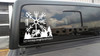 Viking Compass Vegvisir with Warrior and Mountains – Not All Who Wander Are Lost in Elder Futhark Runes Vinyl Decal Viking Compass Vegvisir with Warrior and Mountains – Not All Who Wander Are Lost in Elder Futhark Runes Vinyl Decal