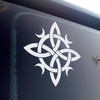 Witches Knot V3 with Crescent Moons vinyl decal – Celtic Pagan Witchcraft protection symbol