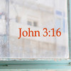 John 3:16 Vinyl Decal Sticker – Bible Book Chapter Verse Reference – Christian Scripture Wall & Car Sticker