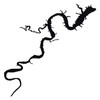 Claytor Lake vinyl decal – Virginia lake life camping hiking fishing kayak nature design