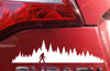 Sasquatch Bigfoot Among Trees cryptid folklore decal - adventure car truck SUV badge accent