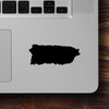 Puerto Rico vinyl decal – Boricua pride island outline – glossy waterproof sticker