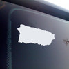 Puerto Rico vinyl decal – Boricua pride island outline – glossy waterproof sticker