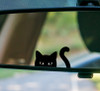 Cat Peeking Vinyl Decal Sticker – Hidden Easter Egg – Funny Car Mirror or Window Art
