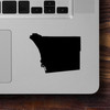 San Diego County California Outline Vinyl Decal showing coastal county shape of Southern California